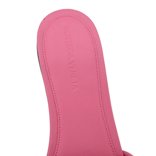 BOTTEGA VENETA | Pink Quilted Padded Leather Slides