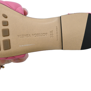 BOTTEGA VENETA | Pink Quilted Padded Leather Slides