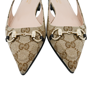 GUCCI | Erin GG Canvas Slingback Flats