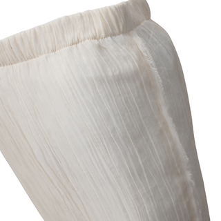 THE ROW | Cream Crinkled Silk Skirt