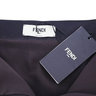 FENDI | Ebano Black Satin Mini Skirt