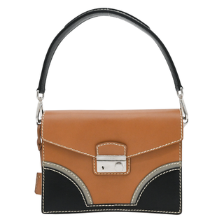 PRADA | Tricolor Vitello Sound Lock Shoulder Bag