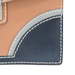 PRADA | Tricolor Vitello Sound Lock Shoulder Bag