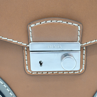 PRADA | Tricolor Vitello Sound Lock Shoulder Bag