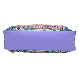 LOVE MOSCHINO | Purple Rome Colosseum Tote Bag
