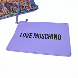 LOVE MOSCHINO | Purple Rome Colosseum Tote Bag