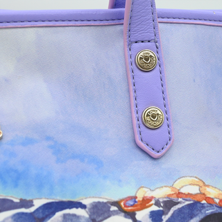 LOVE MOSCHINO | Purple Rome Colosseum Tote Bag