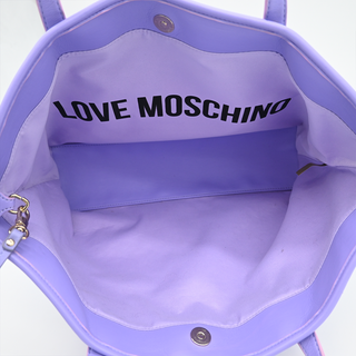 LOVE MOSCHINO | Purple Rome Colosseum Tote Bag