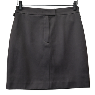 FENDI | Ebano Black Satin Mini Skirt