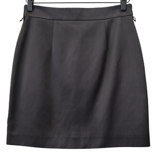 FENDI | Ebano Black Satin Mini Skirt
