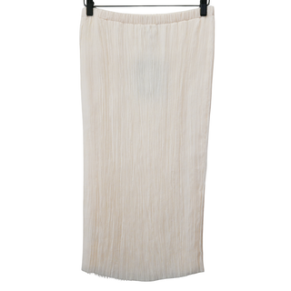THE ROW | Cream Crinkled Silk Skirt