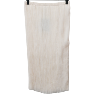 THE ROW | Cream Crinkled Silk Skirt