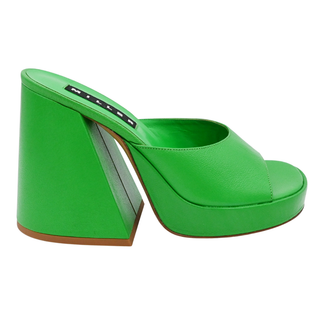 SIMON MILLER | Grass Green Slice Heels