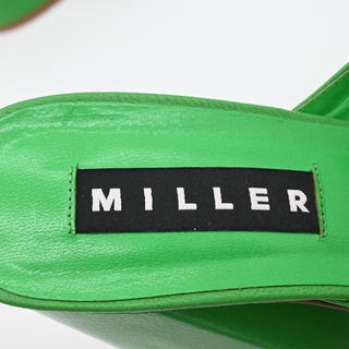 SIMON MILLER | Grass Green Slice Heels