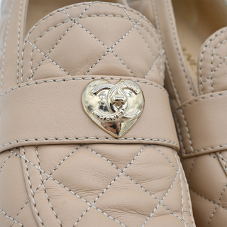 CHANEL | Quilted CC Heart Loafers
