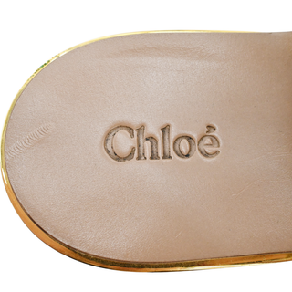 CHLOE | Perforated & Studded Camille Cork Wedges