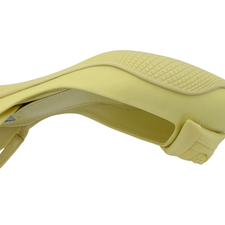 PRADA | Yellow Floral-Triangle Slingback Kitten Heels