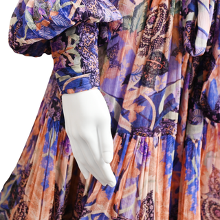 ZIMMERMANN | Celestial Ruched Midi Dress