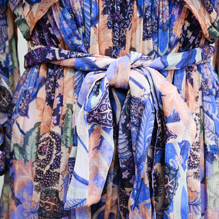 ZIMMERMANN | Celestial Ruched Midi Dress