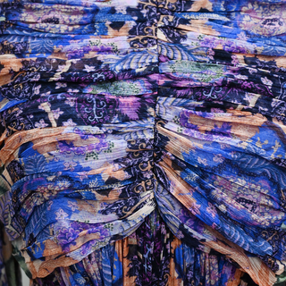 ZIMMERMANN | Celestial Ruched Midi Dress