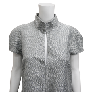 TOM FORD | Silver Metallic Boucle Mini Dress