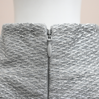 TOM FORD | Silver Metallic Boucle Mini Dress
