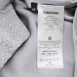 TOM FORD | Silver Metallic Boucle Mini Dress