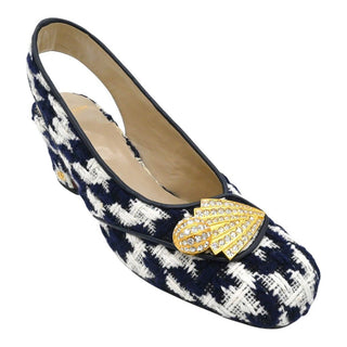 VALENTINO GARAVANI | Adamantine Tweed Slingback Pumps