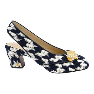 VALENTINO GARAVANI | Adamantine Tweed Slingback Pumps