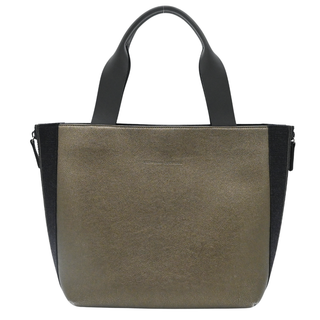 Metallic Leather Tote Bag