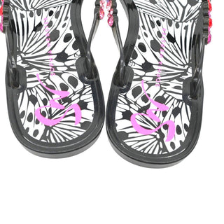 SOPHIA WEBSTER | Esme Rainbow Crystal Flip-Flop Sandals