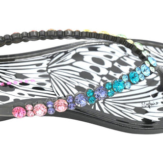 SOPHIA WEBSTER | Esme Rainbow Crystal Flip-Flop Sandals