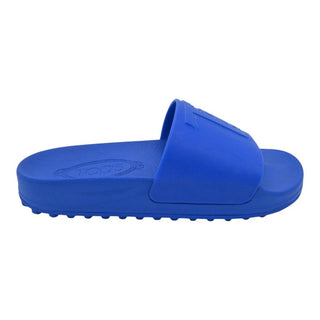 TOD'S | Cobalt Blue Rubber Slides