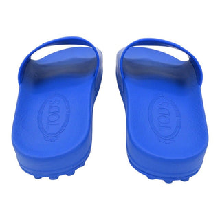 TOD'S | Cobalt Blue Rubber Slides
