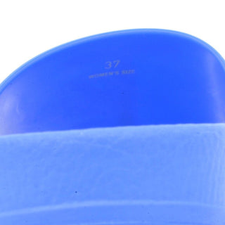 TOD'S | Cobalt Blue Rubber Slides
