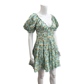 AGUA BENDITA | Manzanilla Floral Poplin Mini Dress