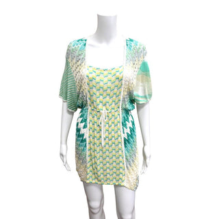 Multicolor Green Knit Cover-Up