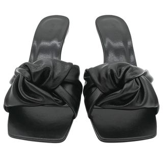 BY FAR | Lana Black Leather Mules