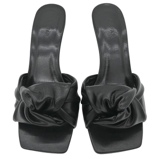 BY FAR | Lana Black Leather Mules