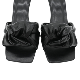 BY FAR | Lana Black Leather Mules