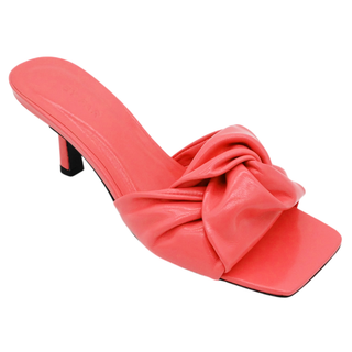 BY FAR | Lana Pink Gloss Leather Mules