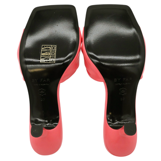 BY FAR | Lana Pink Gloss Leather Mules