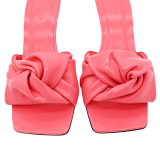BY FAR | Lana Pink Gloss Leather Mules