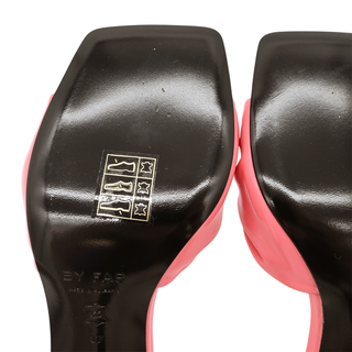BY FAR | Lana Pink Gloss Leather Mules