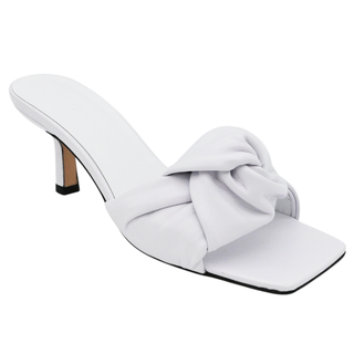 BY FAR | Lana White Leather Mules
