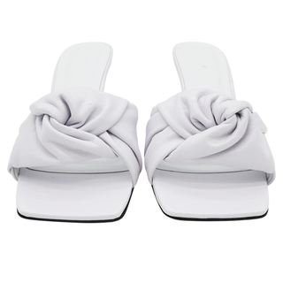 BY FAR | Lana White Leather Mules