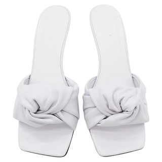 BY FAR | Lana White Leather Mules