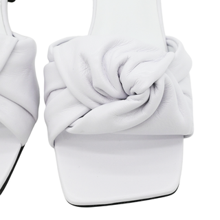 BY FAR | Lana White Leather Mules