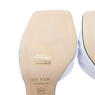 BY FAR | Lana White Leather Mules