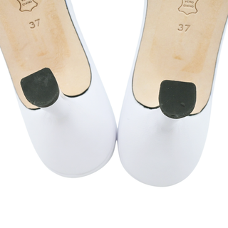 BY FAR | Lana White Leather Mules